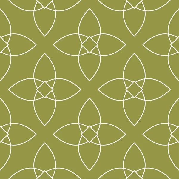Zeytin yeşili ve beyaz geometrik süsleme. Web, Tekstil ve duvar kağıtları için seamless modeli