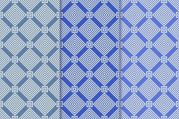 Web, Tekstil ve duvar kağıtları için dikey Dikişsiz desen mavi geometrik dizi
