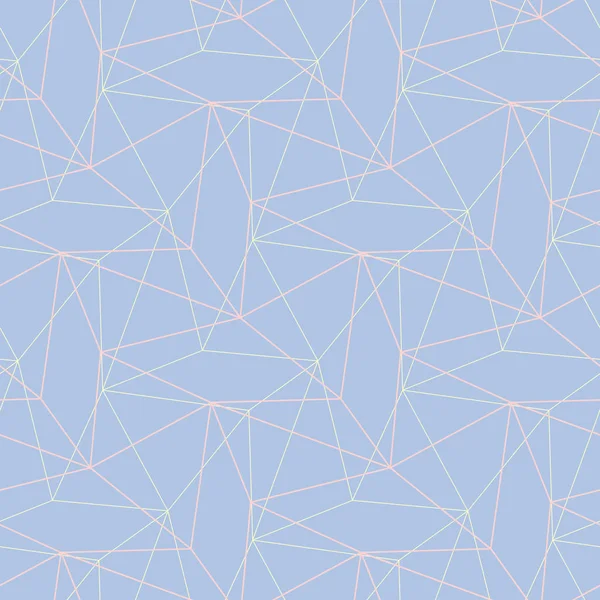Mavi geometrik seamless modeli. Arka plan bej ve pembe elemanları ile