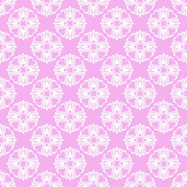 Fondo Floral Con Patrón Inconsútil Rosa Violeta Diseño Para Fondos — Vector de stock