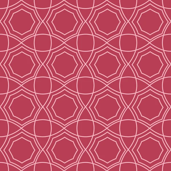 Rot Und Blass Rosa Geometrische Ornament Nahtlose Muster Für Web — Stockvektor