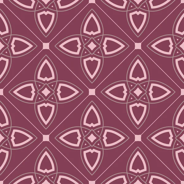 Geometrik seamless modeli. Mor kırmızı arka plan duvar kağıtları, Tekstil ve kumaş için