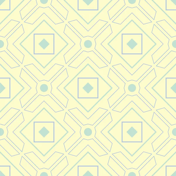 Bej mavi ve yeşil geometrik seamless modeli. Duvar kağıtları, Tekstil ve kumaş için