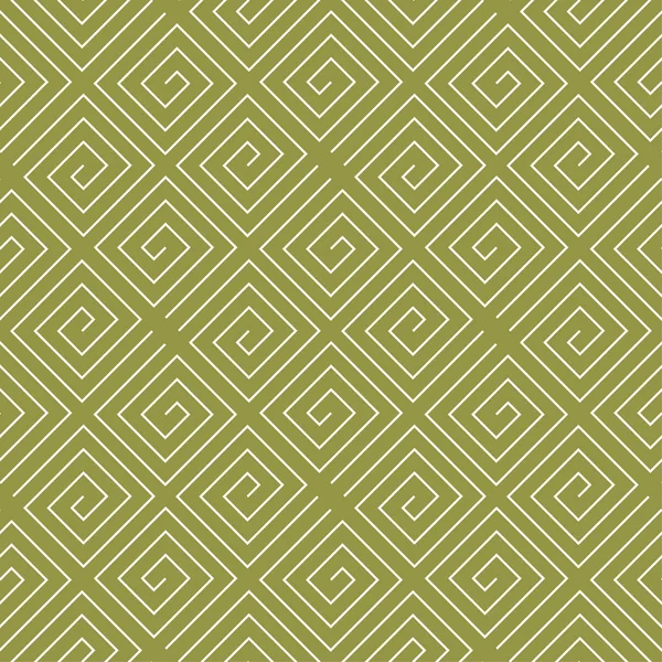 オリーブ グリーンと白の幾何学的なプリント Web テキスタイルや壁紙のためのシームレスなパターン — ストックベクタ