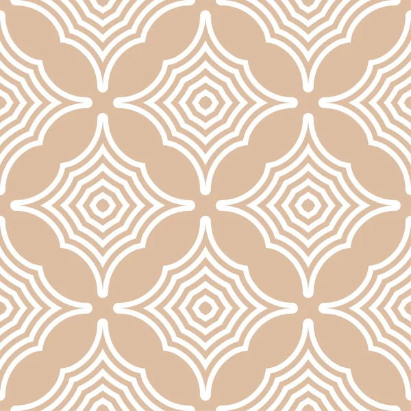 Geometrik süsleme. Bej ve beyaz seamless modeli web, Tekstil ve duvar kağıtları için