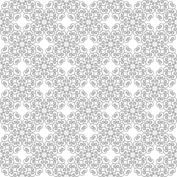 Işık gri ve beyaz çiçek süsleme. Tekstil ve duvar kağıtları için seamless modeli