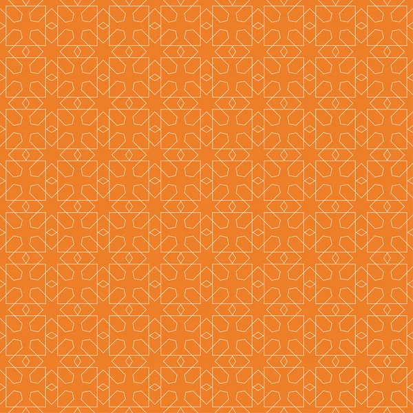 Orangefarbenes Geometrisches Nahtloses Muster Für Web Textilien Und Tapeten — Stockvektor