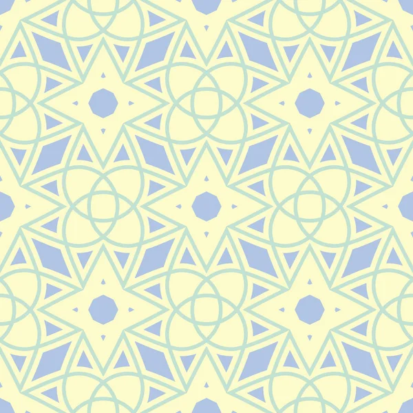 Bej mavi ve yeşil geometrik seamless modeli. Duvar kağıtları, Tekstil ve kumaş için