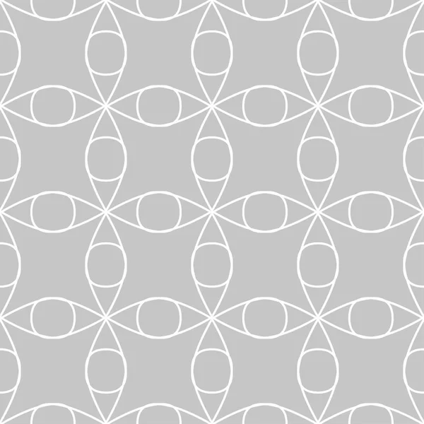 Gri Beyaz Geometrik Süsleme Web Tekstil Duvar Kağıtları Için Seamless — Stok Vektör