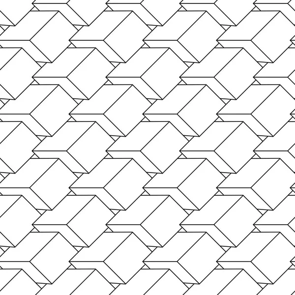 Projeto Geométrico Preto Sobre Fundo Branco Padrão Sem Costura Para —  Vetores de Stock