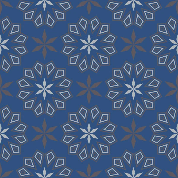 Geometrik seamless modeli. Koyu mavi arka plan duvar kağıtları, Tekstil ve kumaş için