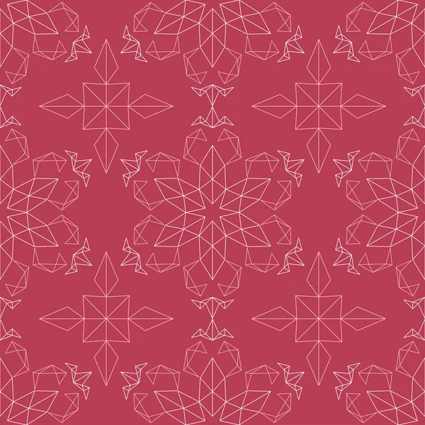 Kırmızı çiçek seamless modeli. Soluk kırmızı ve bej renkli arka plan duvar kağıtları, Tekstil ve kumaş için