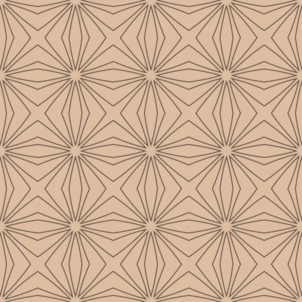 Bej ve kahverengi geometrik süsleme. Web, Tekstil ve duvar kağıtları için seamless modeli