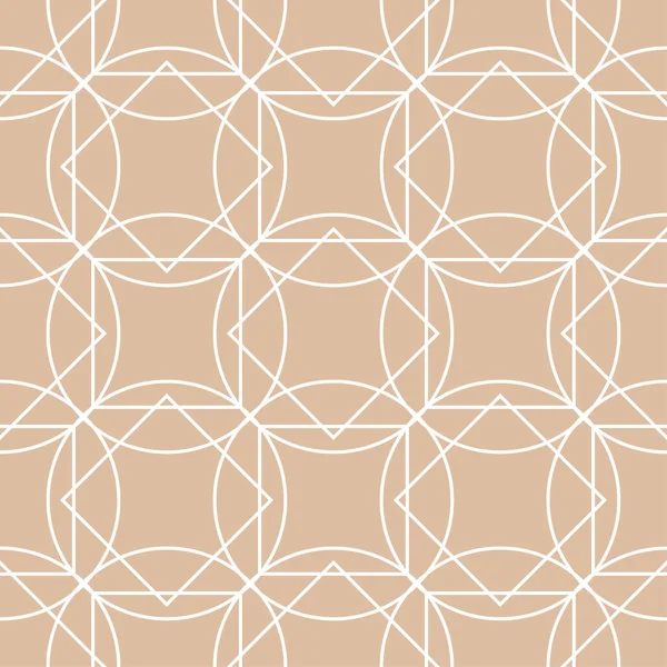 Bej ve beyaz geometrik süsleme. Web, Tekstil ve duvar kağıtları için seamless modeli