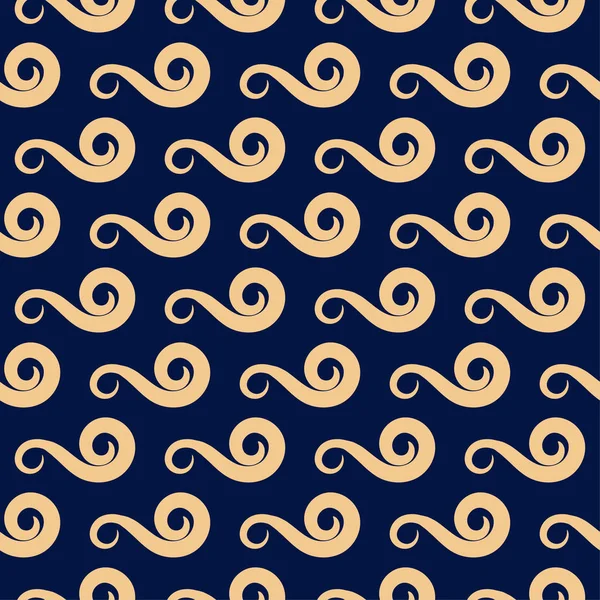 Tekstil, kumaş veya duvar kağıtları için soyut seamless modeli. Altın mavi arka plan