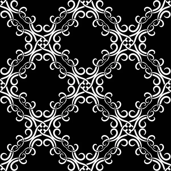 Abstract Seamless Pattern Textile Fabrics Wallpapers Black White Background — Stock Vector