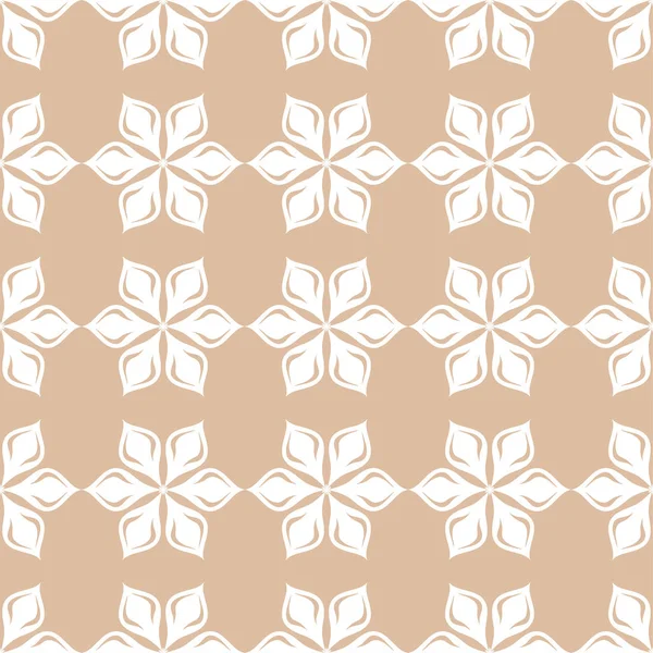 Bej sorunsuz arka plan üzerinde beyaz çiçek süsleme. Tekstil ve duvar kağıtları için seamless modeli
