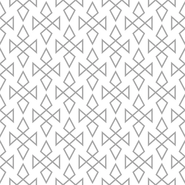 白色背景上的灰色几何装饰 纺织品和墙纸无缝模式 — 图库矢量图片