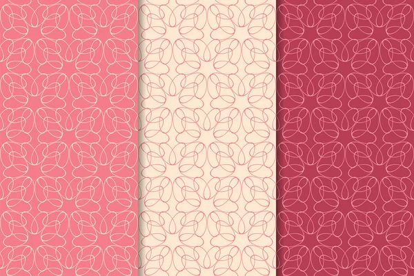 Kiraz kırmızı geometrik dikey Dikişsiz desen web, Tekstil ve duvar kağıtları için