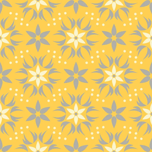 Sorunsuz çiçek desenli. Parlak sarı arka plan duvar kağıtları, Tekstil ve kumaş için çiçek tasarımları ile