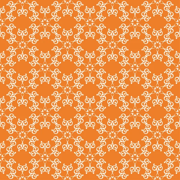 Turuncu ve beyaz çiçek süsleme. Tekstil ve duvar kağıtları için seamless modeli