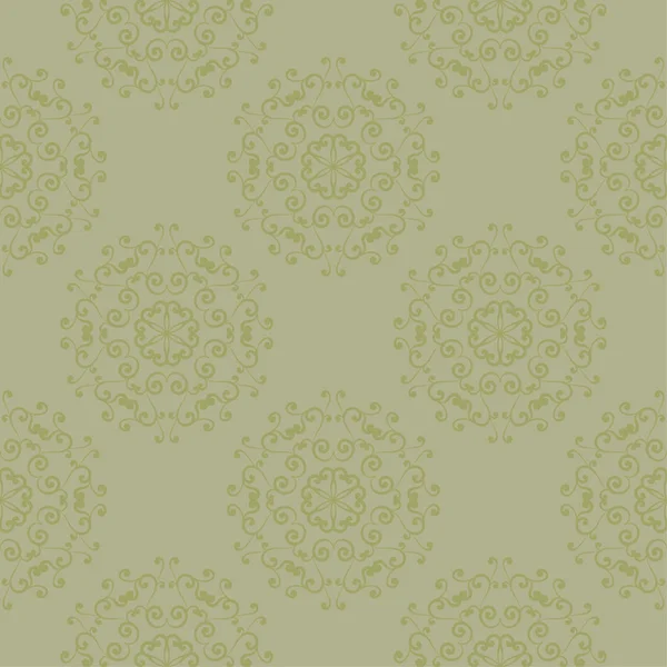 Zeytin yeşili çiçek süsleme. Tekstil ve duvar kağıtları için seamless modeli