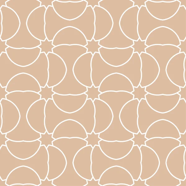 Bej ve beyaz geometrik süsleme. Web, Tekstil ve duvar kağıtları için seamless modeli