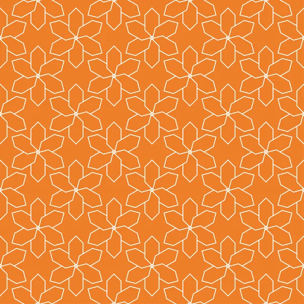 Geometrik süsleme. Turuncu ve beyaz seamless modeli web, Tekstil ve duvar kağıtları için