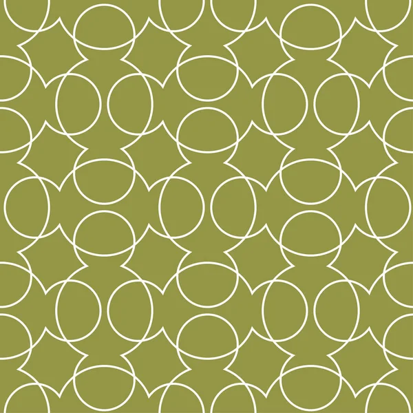 Zeytin yeşili ve beyaz geometrik süsleme. Web, Tekstil ve duvar kağıtları için seamless modeli