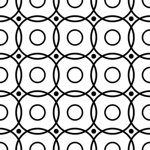 Pola Geometris Warna Putih Dan Hitam Untuk Web Tekstil Dan - Stok Vektor