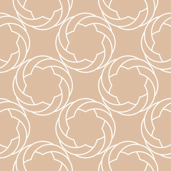 Bej ve beyaz geometrik süsleme. Web, Tekstil ve duvar kağıtları için seamless modeli