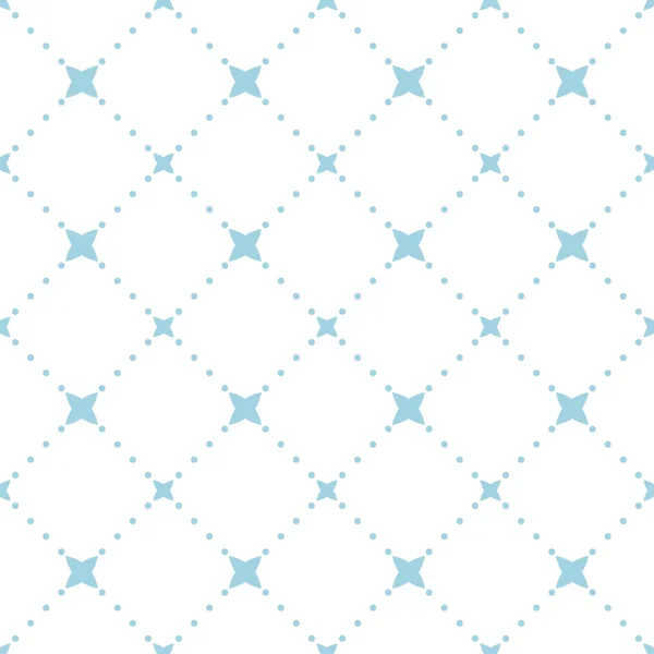 Geometrik Süsleme Beyaz Mavi Seamless Modeli Web Tekstil Duvar Kağıtları — Stok Vektör