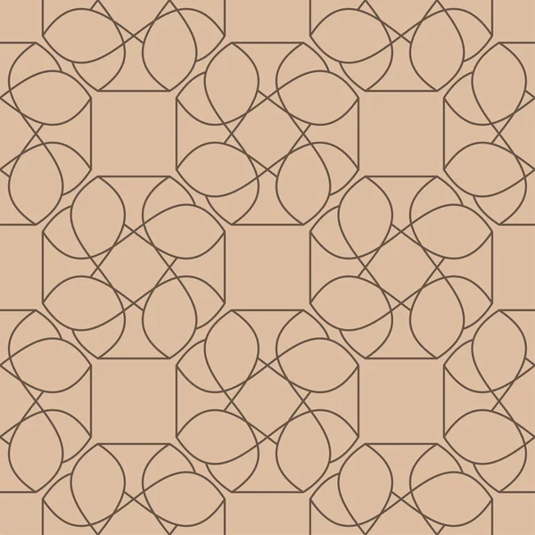 Bej ve kahverengi geometrik süsleme. Web, Tekstil ve duvar kağıtları için seamless modeli