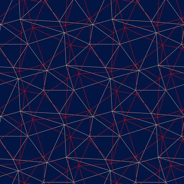 Геометричний Безшовний Візерунок Кольоровий Червоно Синій Фон Шпалер Текстилю Тканин — стоковий вектор