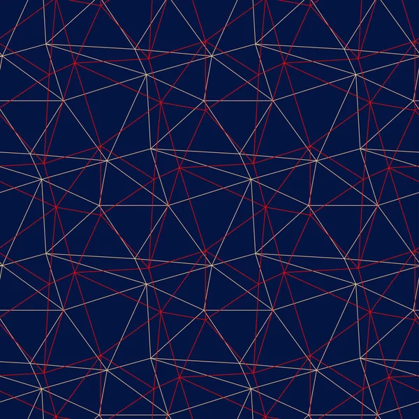 Patrón Geométrico Sin Costura Fondo Coloreado Rojo Azul Para Fondos — Vector de stock