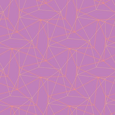 Geometrik menekşe seamless modeli. Parlak renkli arka plan ile pembe ve sarı öğeler