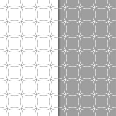 Gri ve beyaz geometrik Dikişsiz desen web, Tekstil ve duvar kağıtları için