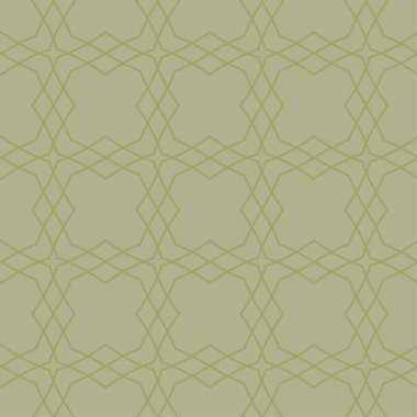 Zeytin yeşili geometrik süsleme. Web, Tekstil ve duvar kağıtları için seamless modeli