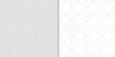 Web, Tekstil ve duvar kağıtları için dikişsiz desen ışık gri geometrik dizi