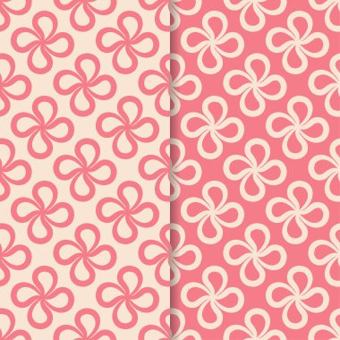 Tekstil, kumaş veya duvar kağıtları için soyut Dikişsiz desen. Pembe arka planlar