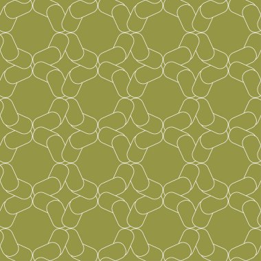 Zeytin yeşili geometrik süsleme. Web, Tekstil ve duvar kağıtları için seamless modeli
