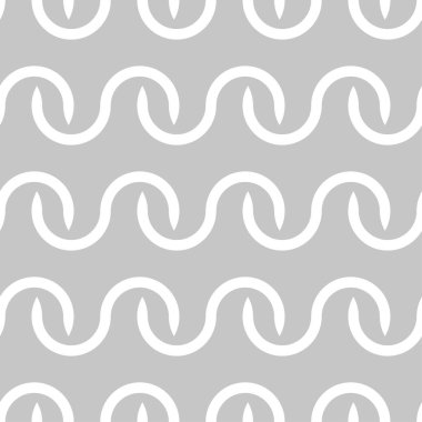 Gri ve beyaz geometrik süsleme. Web, Tekstil ve duvar kağıtları için seamless modeli