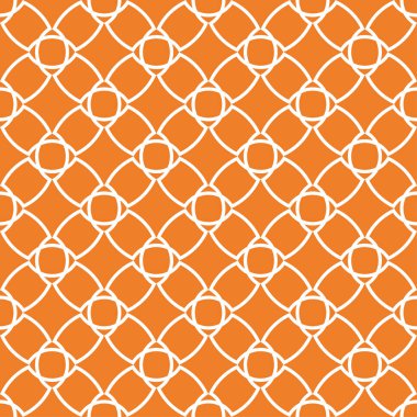 Turuncu geometrik süsleme. Web, Tekstil ve duvar kağıtları için seamless modeli