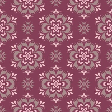 Mor kırmızı çiçek seamless modeli. Arka plan duvar kağıtları, Tekstil ve kumaş çiçek tasarım öğeleri ile