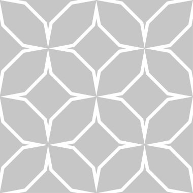 Gri ve beyaz geometrik süsleme. Web, Tekstil ve duvar kağıtları için seamless modeli