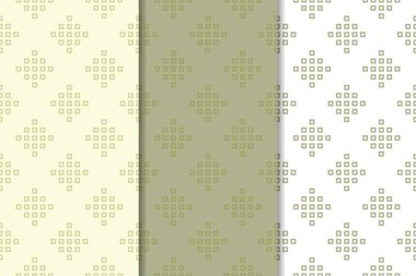 Zeytin yeşili ve beyaz geometrik süsler. Web, Tekstil ve duvar kağıtları için dikey Dikişsiz desen seti