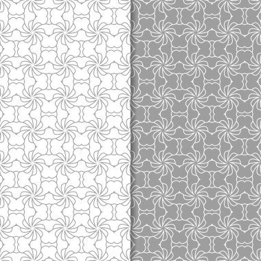 Gri ve beyaz geometrik Dikişsiz desen web, Tekstil ve duvar kağıtları için