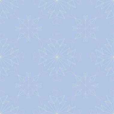 Çiçek seamless modeli. Soluk mavi arka plan bej ve pembe çiçek öğeleri