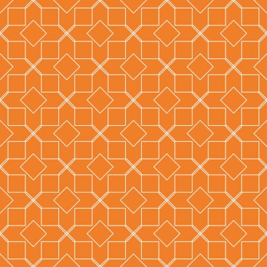 Turuncu geometrik süsleme. Web, Tekstil ve duvar kağıtları için seamless modeli