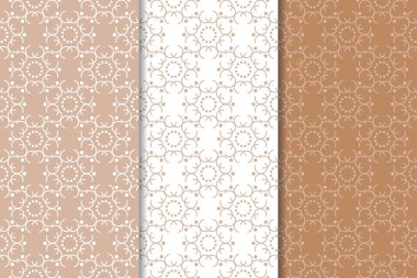 Kahverengi ve beyaz geometrik Dikişsiz desen web, Tekstil ve duvar kağıtları için